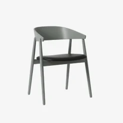 Andersen Furniture Stue|Stole>AC2 Stol Grå Bøg Sort Læder