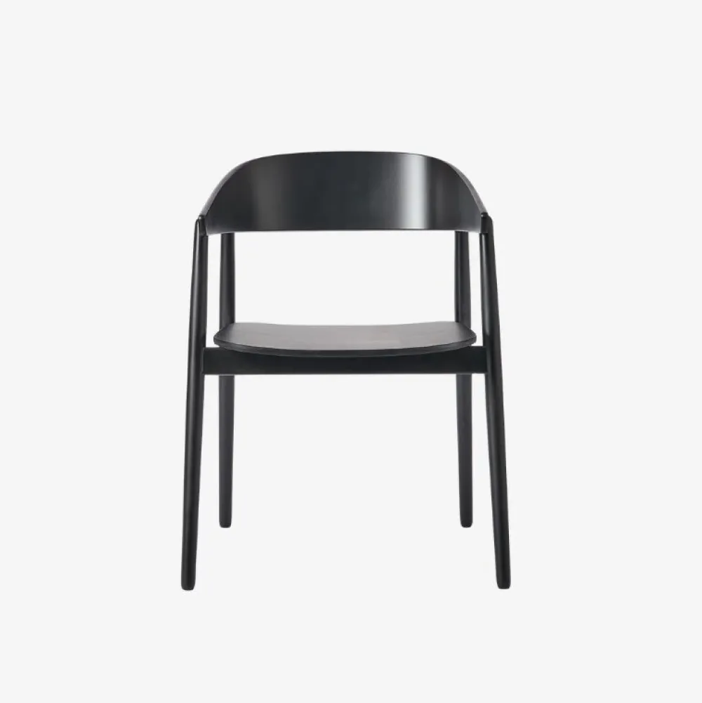 Andersen Furniture Stue|Stole>AC2 Stol Sort Mat Lakeret Bøg