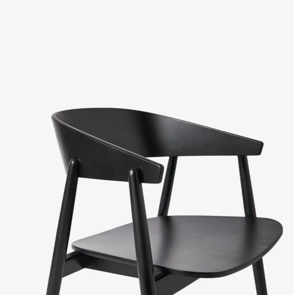 Andersen Furniture Stue|Stole>AC2 Stol Sort Mat Lakeret Bøg