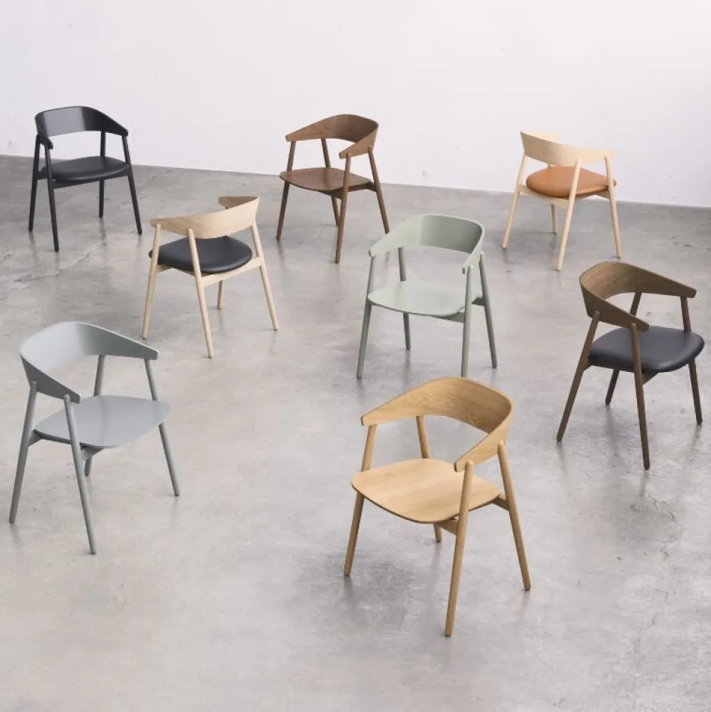 Andersen Furniture Stue|Stole>AC2 Stol Sort Mat Lakeret Bøg
