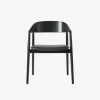 Andersen Furniture Stue|Stole>AC2 Stol Sort Mat Lakeret Bøg Sort PU Læder