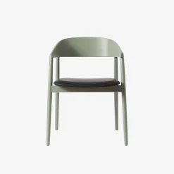 Andersen Furniture Stue|Stole>AC2 Stol Grøn Bøg Sort PU Læder