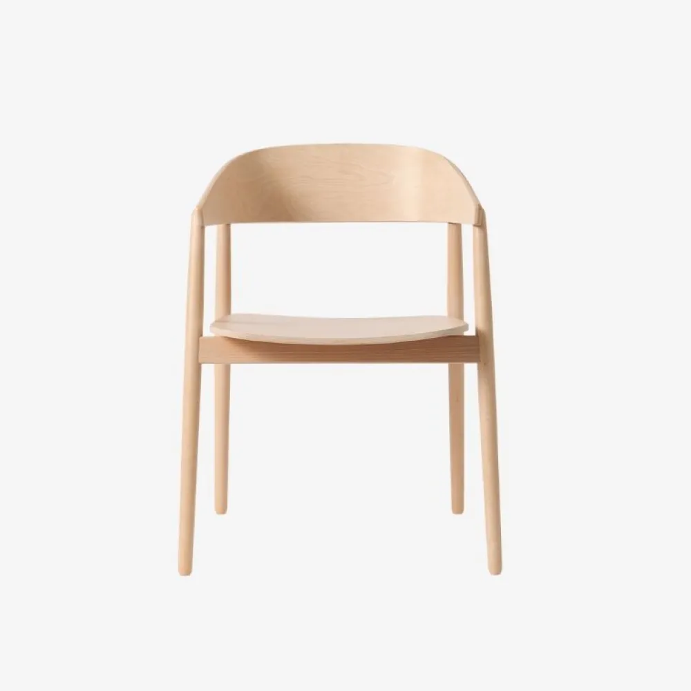 Andersen Furniture Stue|Stole>AC2 Stol Hvidpigmenteret Mat Lakeret Bøg