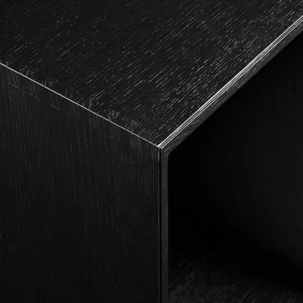 ATBO Stue|Køkken>Halv Reol Modul 007 Sort Ask