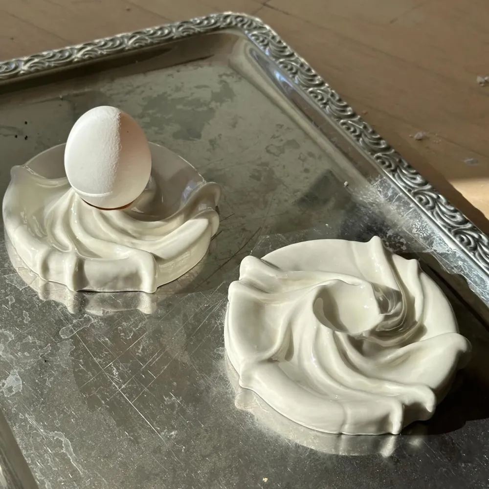 Atelier Marée Keramik & Porcelæn>Tidevands Æggebæger Hvid
