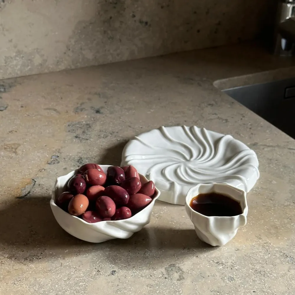 Atelier Marée Keramik & Porcelæn>Tidevands Snackskål Hvid