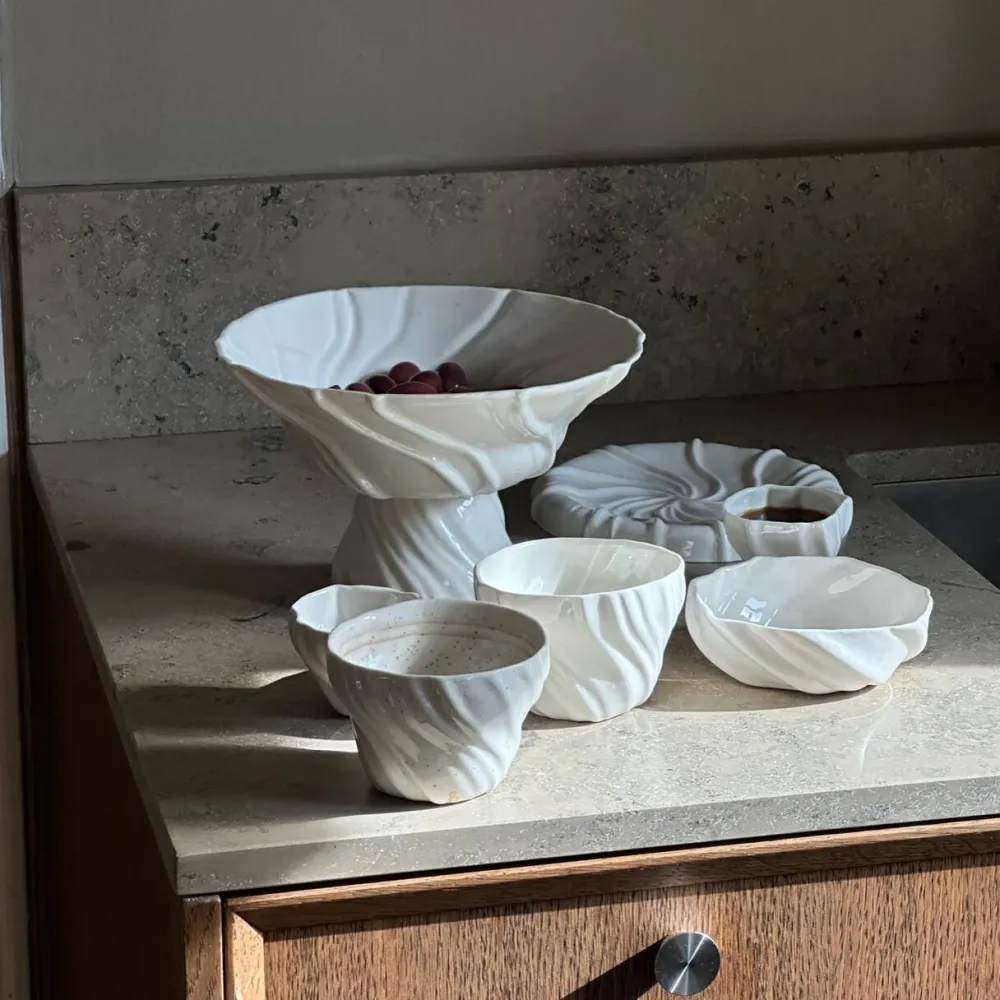 Atelier Marée Keramik & Porcelæn>Tidevands Snackskål Hvid
