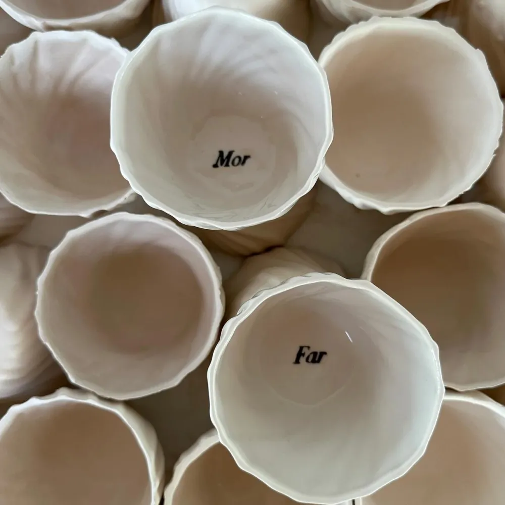 Atelier Marée Keramik & Porcelæn>Tidevandskop 'Mor' Hvid