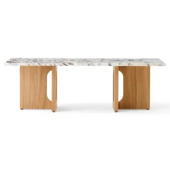 Audo Copenhagen Stue|Borde>Androgyne Lounge Table Oak / Calacatta Viola