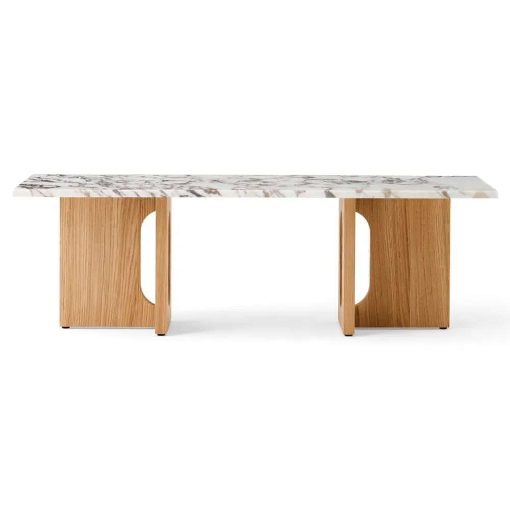 Audo Copenhagen Stue|Borde>Androgyne Lounge Table Oak / Calacatta Viola