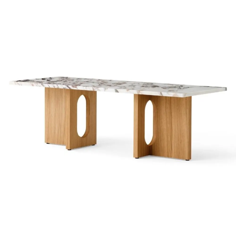Audo Copenhagen Stue|Borde>Androgyne Lounge Table Oak / Calacatta Viola