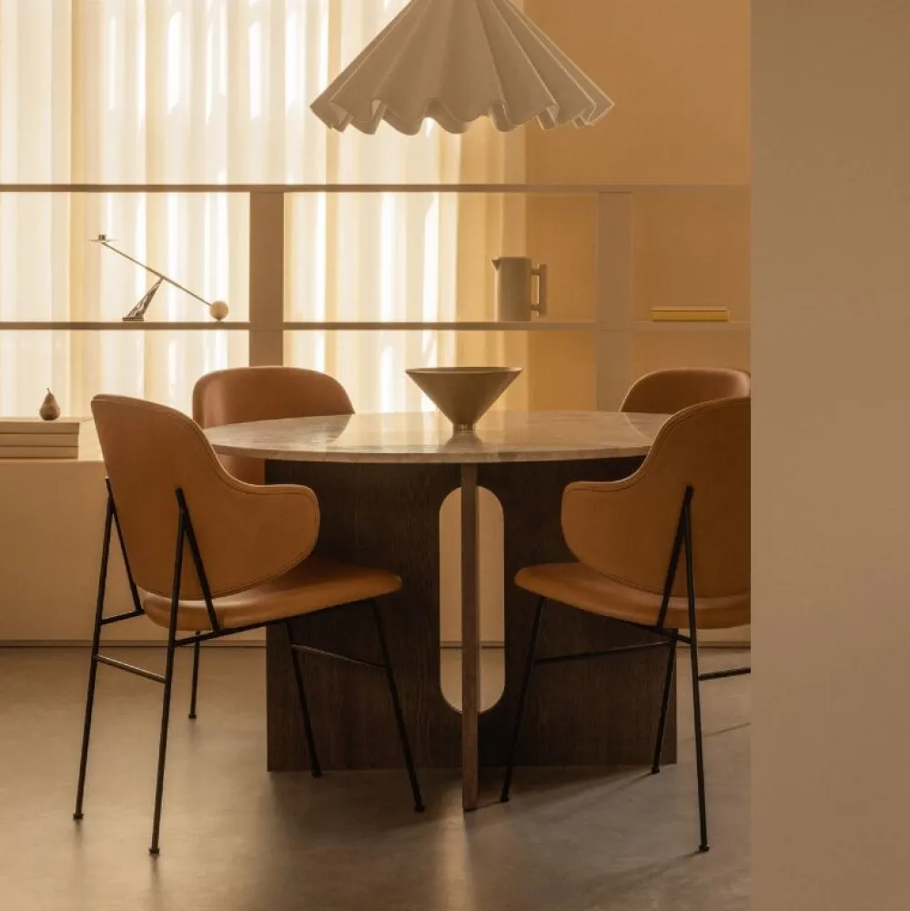 Audo Copenhagen Stue|Borde>Androgyne Dining Table Smoked Oak / Kunis Breccia Sand