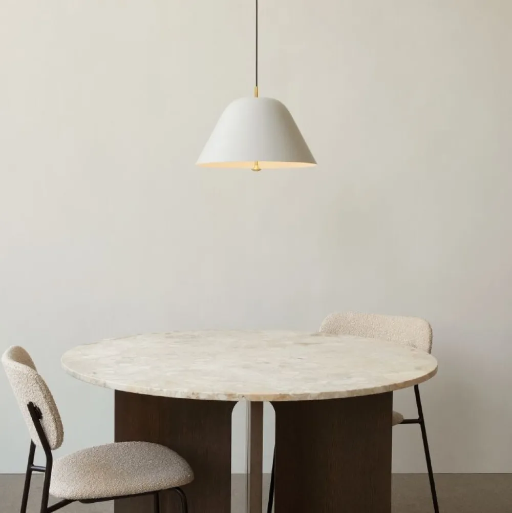 Audo Copenhagen Stue|Borde>Androgyne Dining Table Smoked Oak / Kunis Breccia Sand
