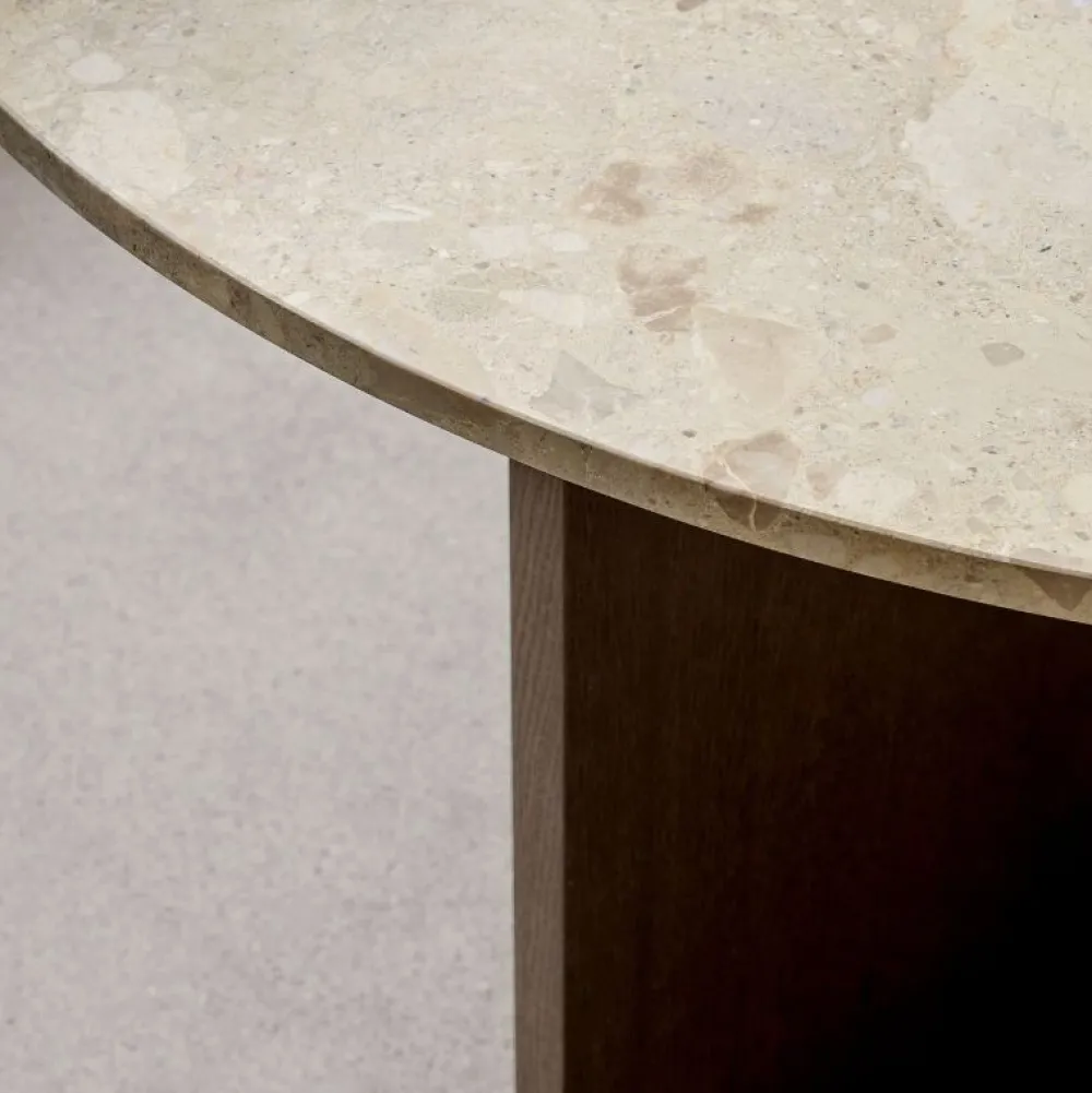 Audo Copenhagen Stue|Borde>Androgyne Dining Table Smoked Oak / Kunis Breccia Sand