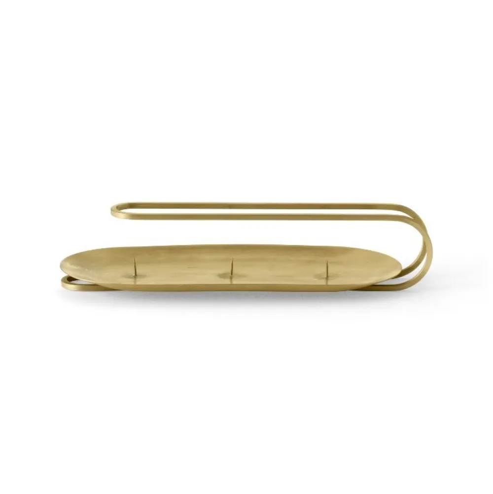 Audo Copenhagen Andet Boligtilbehør|Lysestager>Clip Table Candle Holder 3-Arm Brass