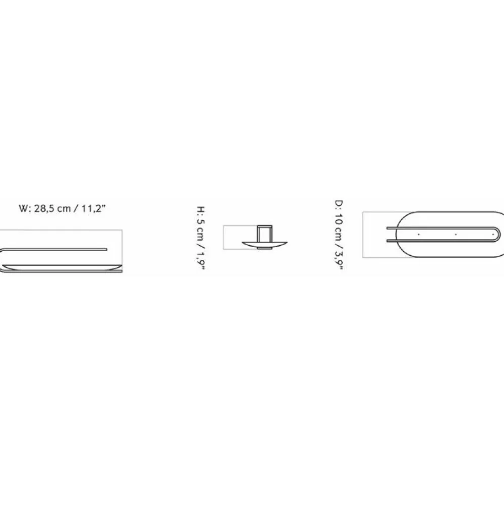 Audo Copenhagen Andet Boligtilbehør|Lysestager>Clip Table Candle Holder 3-Arm Brass