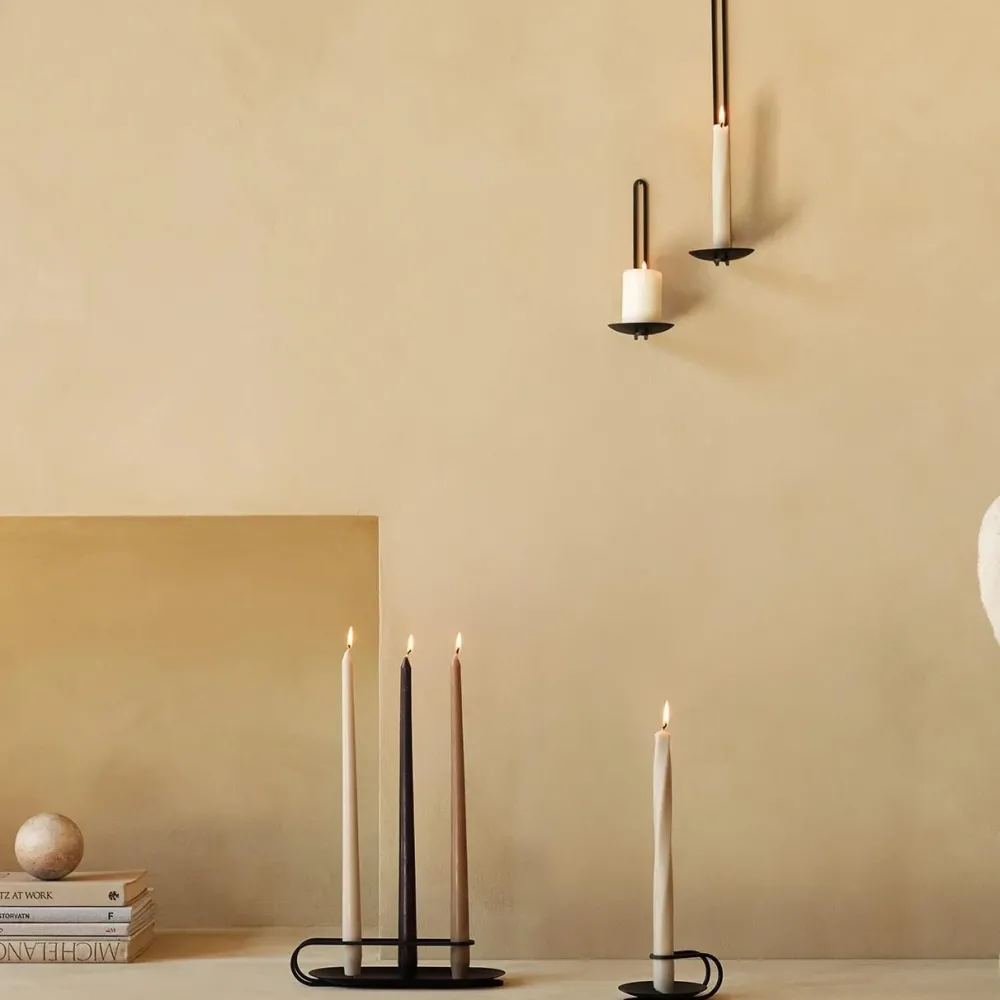 Audo Copenhagen Andet Boligtilbehør|Lysestager>Clip Wall Candle Holder Black