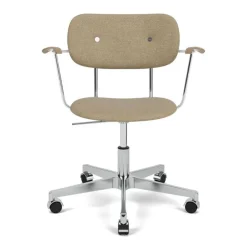 Audo Copenhagen Kontor|Stole>Co Task Chair Audo Bouclé / Natural Oak