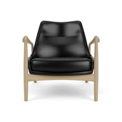Audo Copenhagen Stue|Stole>The Seal Lounge Chair Eg / Sort Dakar Læder