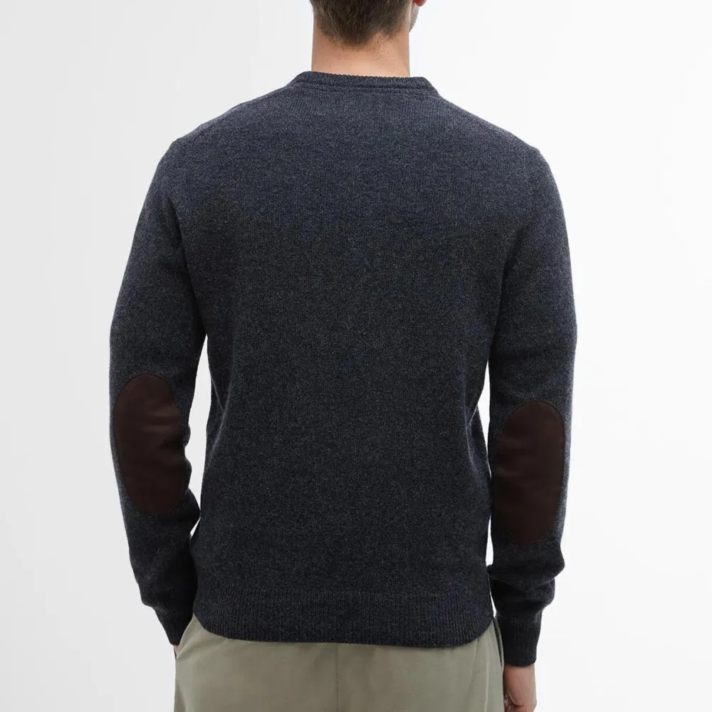 Barbour Overdele>Essential Crew-Neck Jumper Charcoal