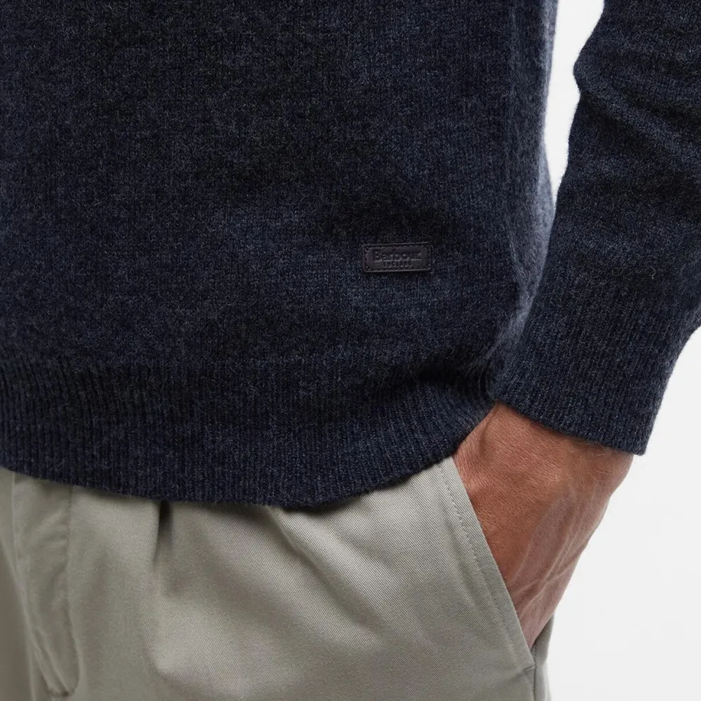 Barbour Overdele>Essential Crew-Neck Jumper Charcoal
