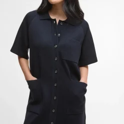 Dame Barbour Overdele>Grace Knitted Midi Dress Navy