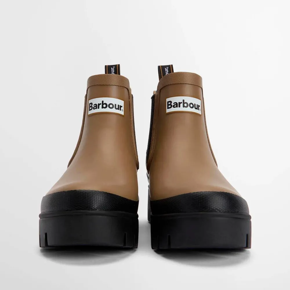 Dame Barbour Sko>Halton Ankle Wellingtons Military Brown/Black