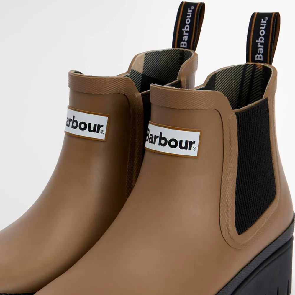 Dame Barbour Sko>Halton Ankle Wellingtons Military Brown/Black