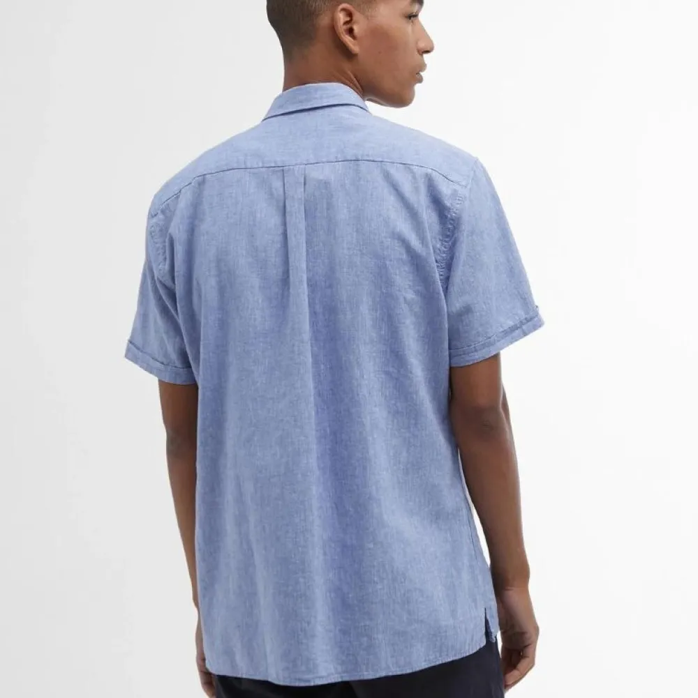 Barbour Overdele>Nelson Regular SS Shirt Blue