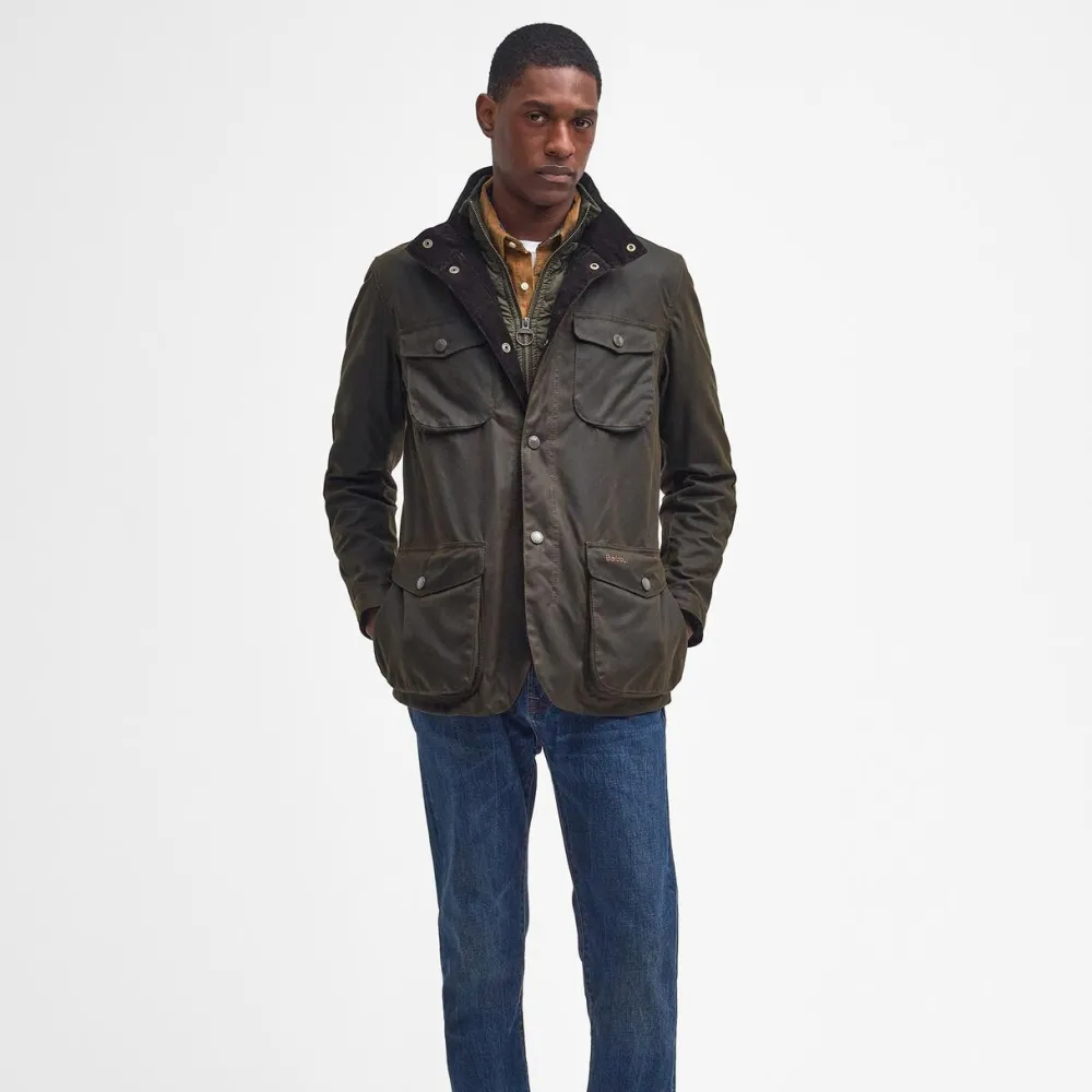 Barbour Overtøj>Ogston Waxed Jacket Olive