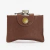 Dame Barbour Accessories|Accessories>4OZ Hinged Hip Flask Classic Brown