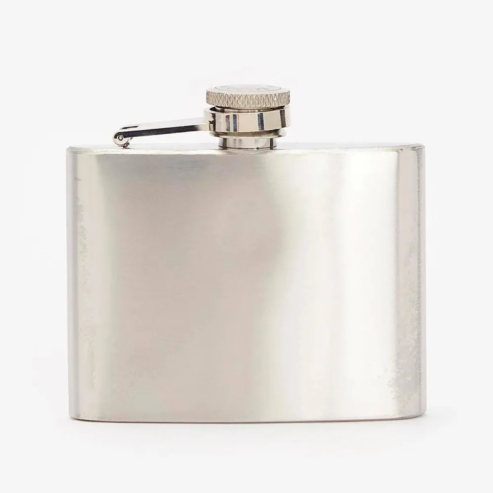 Dame Barbour Accessories|Accessories>4OZ Hinged Hip Flask Classic Brown
