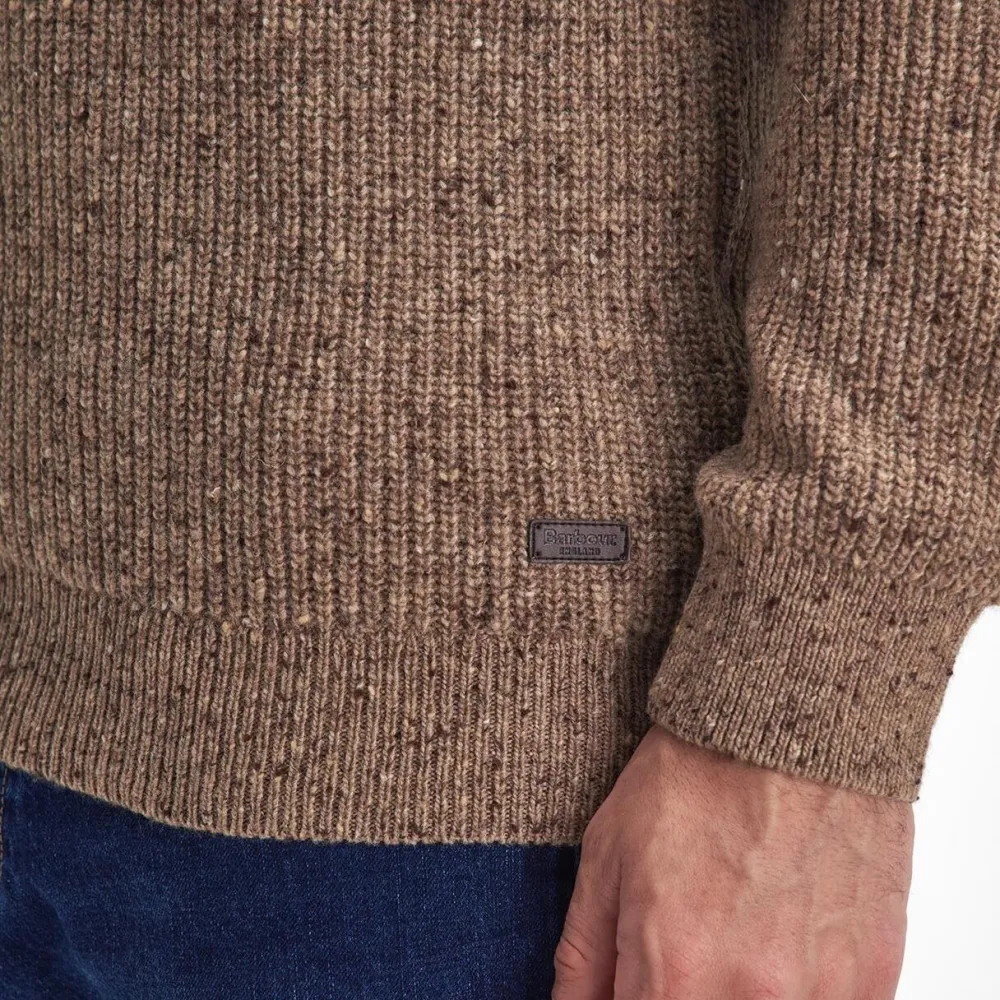 Barbour Overdele>Raisthorpe Crew Neck Jumper Stone