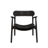 Bent Hansen Stole|Stue>Asger Loungestol Sortlakeret Eg
