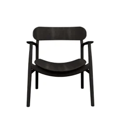 Bent Hansen Stole|Stue>Asger Loungestol Sortlakeret Eg