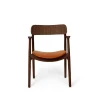 Bent Hansen Stole|Stue>Asger Spisebordsstol Eg/Røget Cognac Zenso 2 Læder
