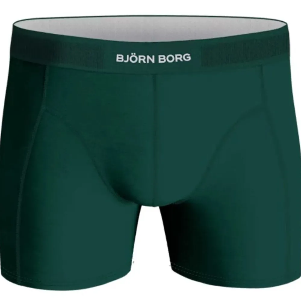 Björn Borg Underwear Underdele>Björn Borg Lyocell Boxer 2-Pack Boxershorts Sort / Grøn