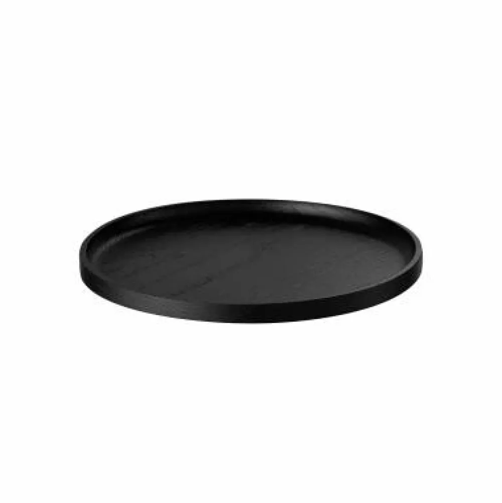 Blomus Skåle & Bakker>Oku Tray Black Round Small