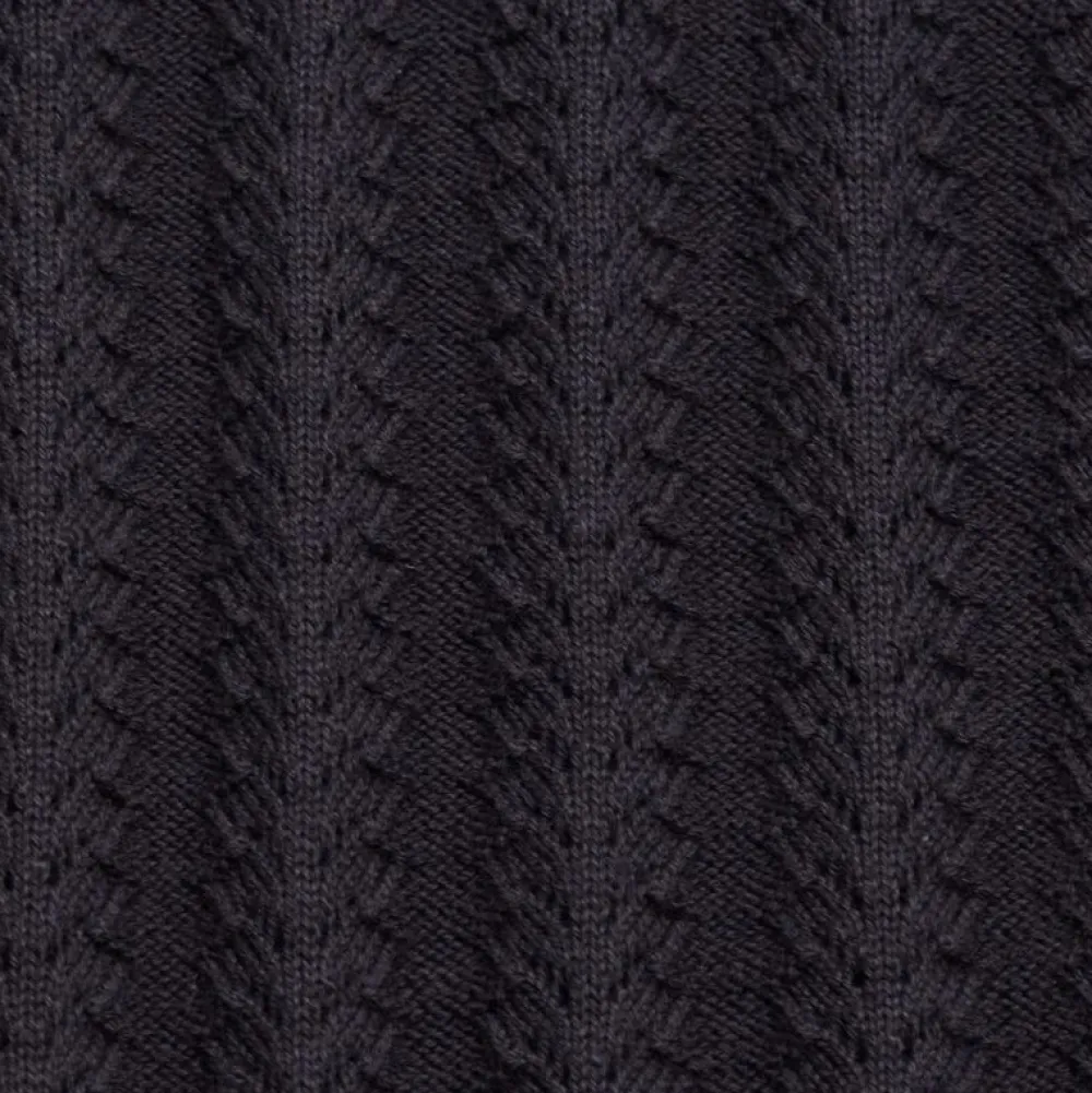 Blue De Gênes Overdele>Blue De Génes Compra Open Polo Knit Dark Navy