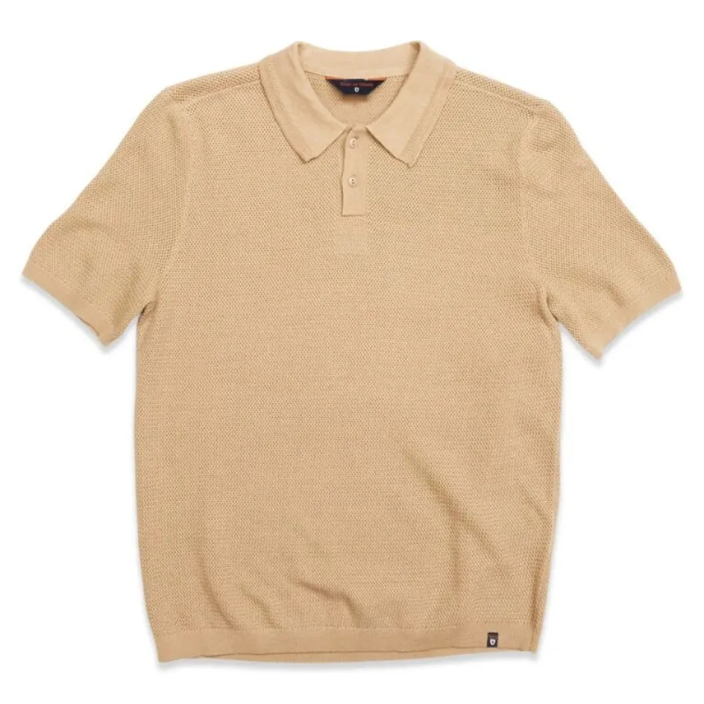 Blue De Gênes Overdele>Blue De Génes Filo Knit Polo Khaki