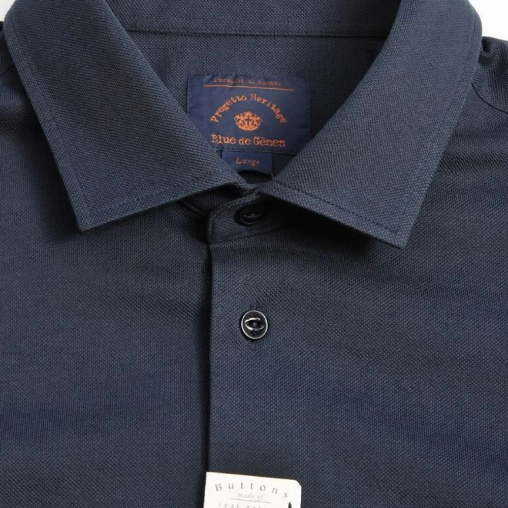 Blue De Gênes Overdele>Luccio Dry Shirt Navy