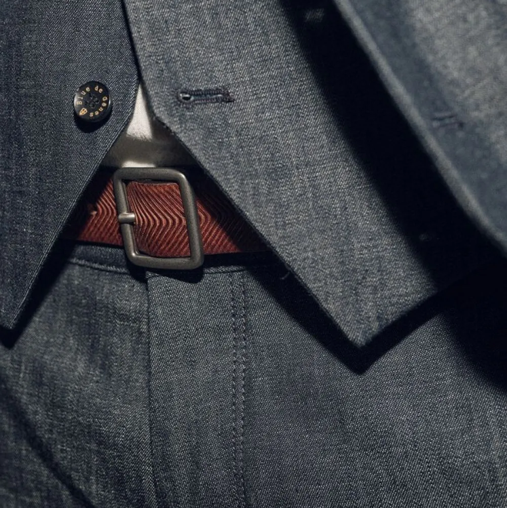 Blue De Gênes Accessories>Blue De Génes Pento Belt Brown