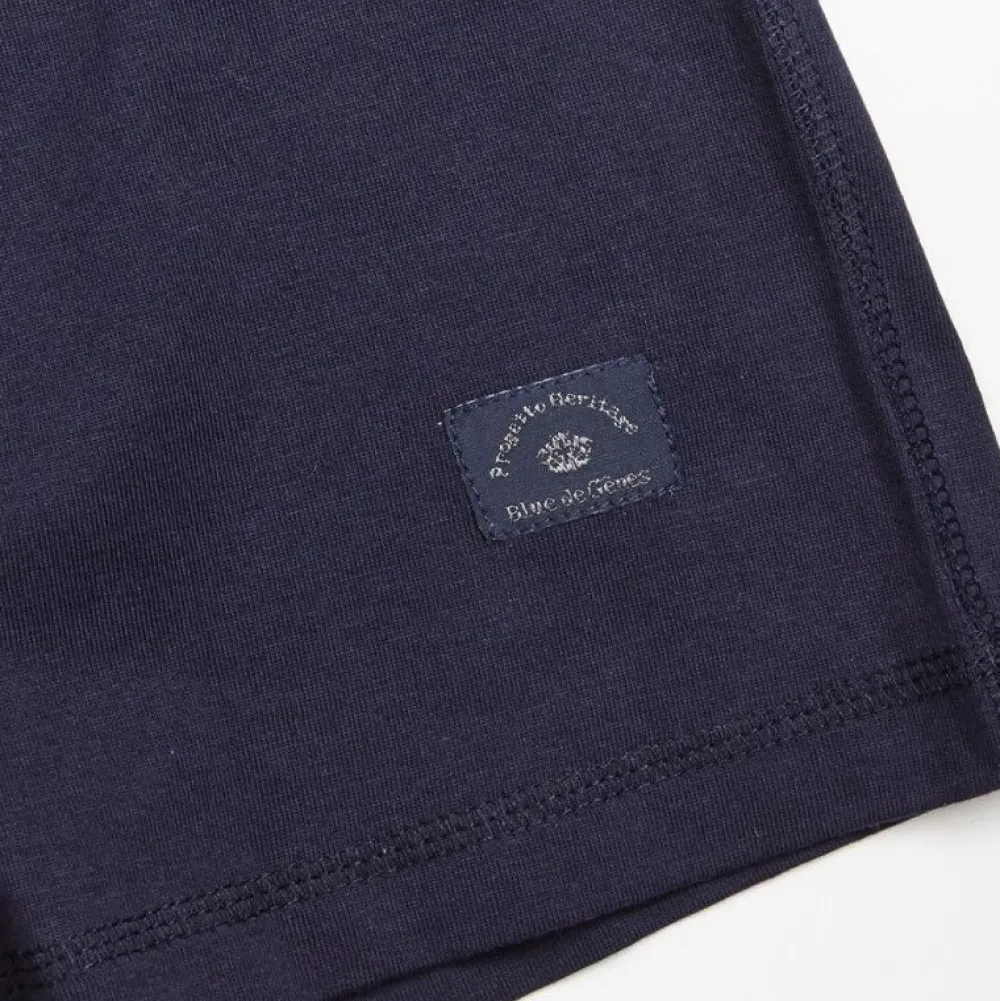 Blue De Gênes Overdele>Sagi Nuovo T-Shirt Dark Navy
