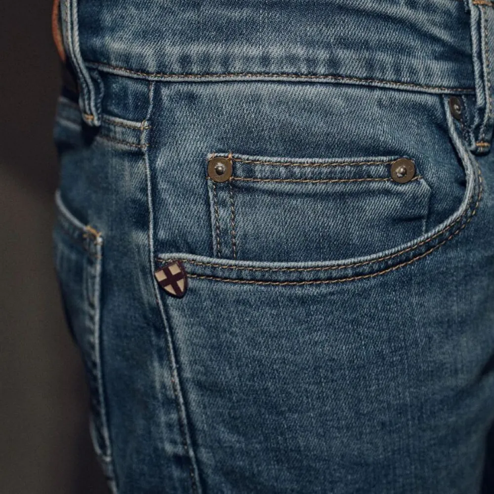 Blue De Gênes Underdele>Vinci Pala Used Jeans Blue Denim