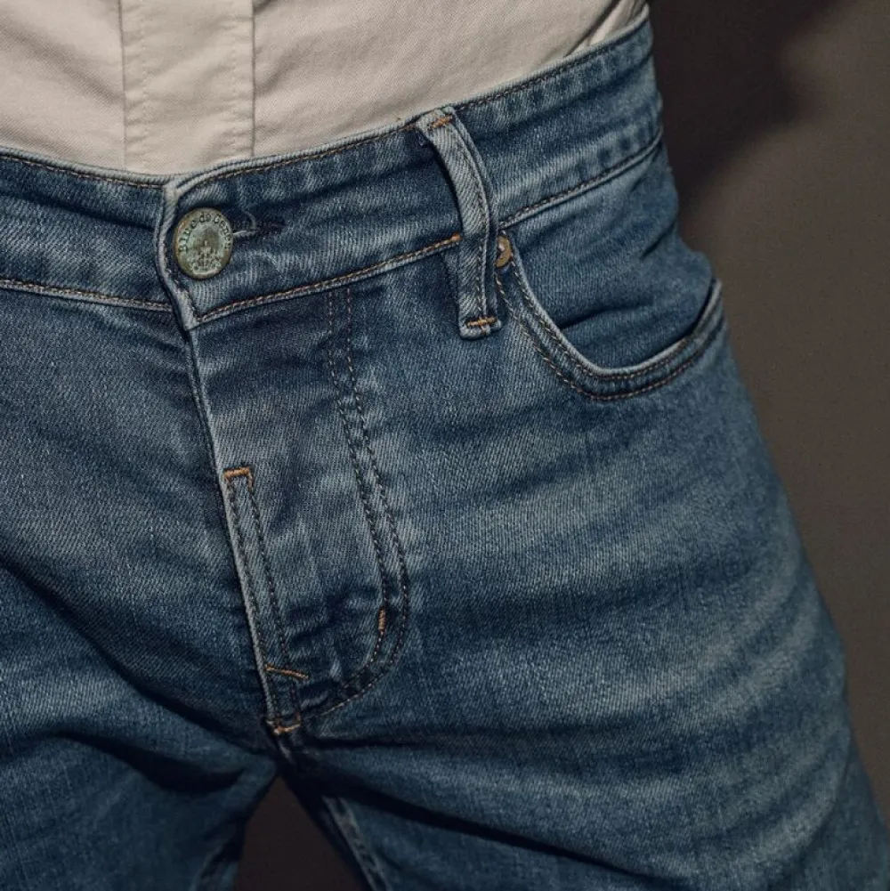 Blue De Gênes Underdele>Vinci Pala Used Jeans Blue Denim