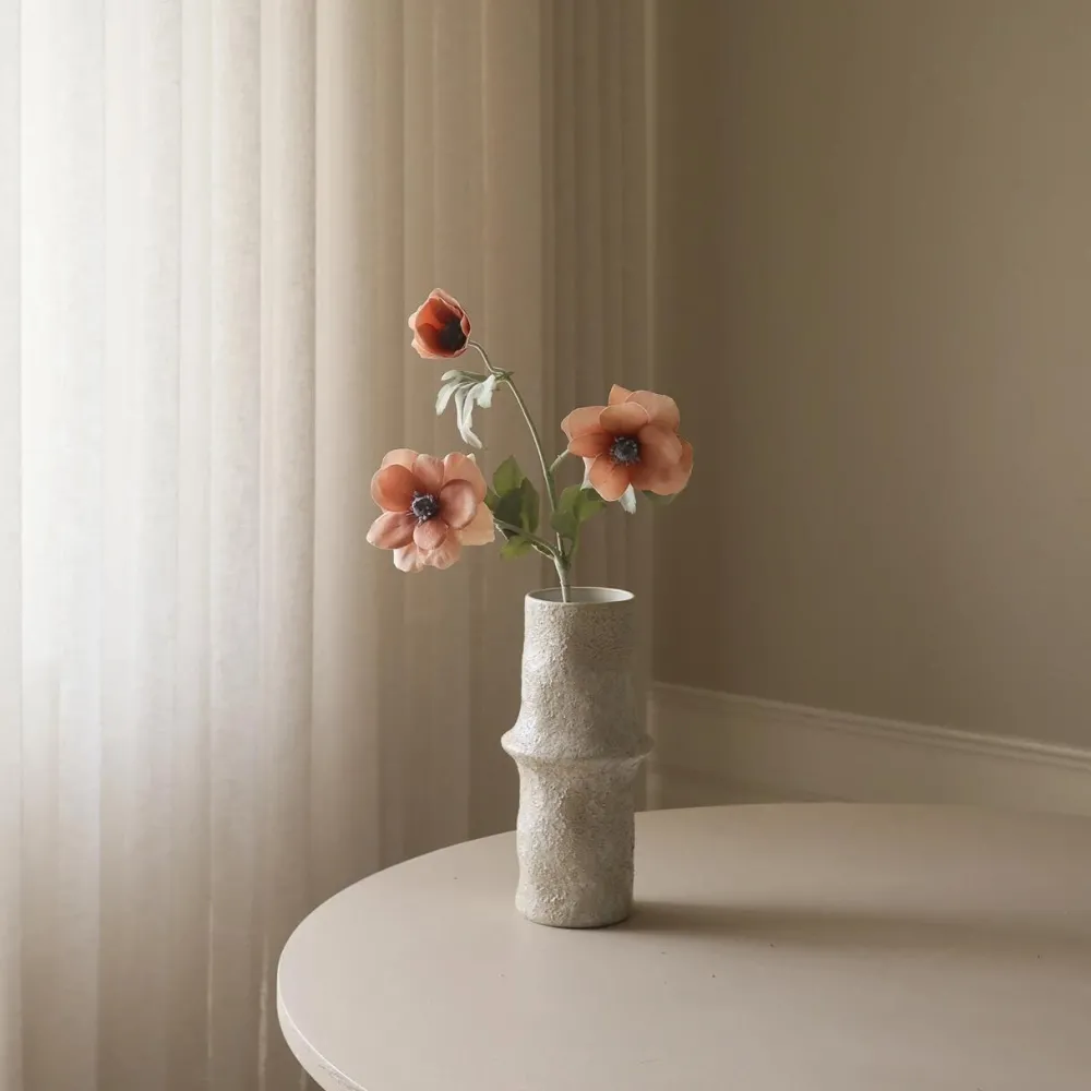 Botané Studios Kunstige Blomster>Anemone Flower Champagne