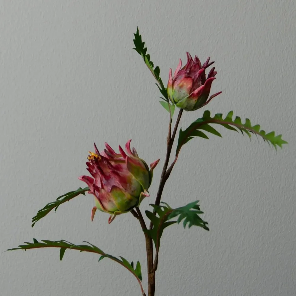 Botané Studios Kunstige Blomster>Artichoke Branch Red