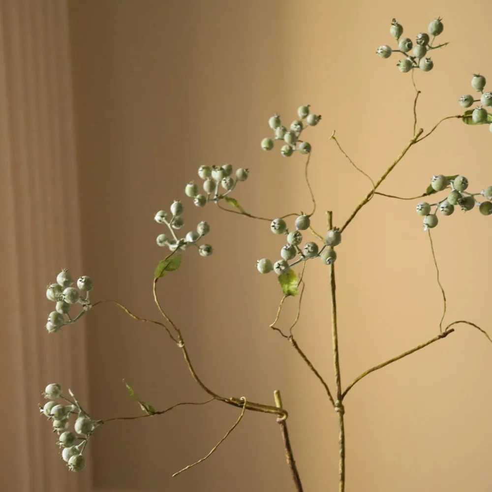 Botané Studios Kunstige Blomster>Blueberry Branch Large Light Green