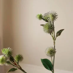 Botané Studios Kunstige Blomster>Echinops Ritro Thistle Ball Branch Green