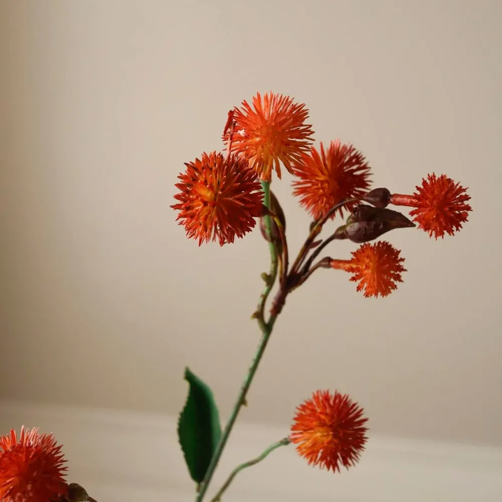 Botané Studios Kunstige Blomster>Echinops Ritro Thistle Ball Branch Dark Orange